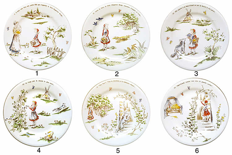 le petit chaperon rouge plates 