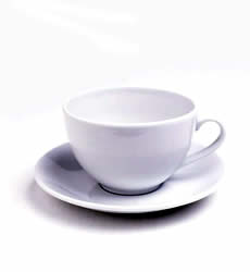 breakfast cup white porcelain