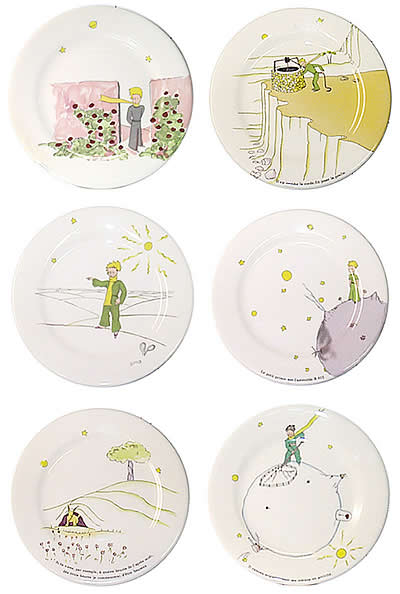 le petit prince plates 21.8cm 