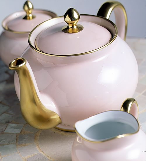 limoges teapot, creamer & sugar