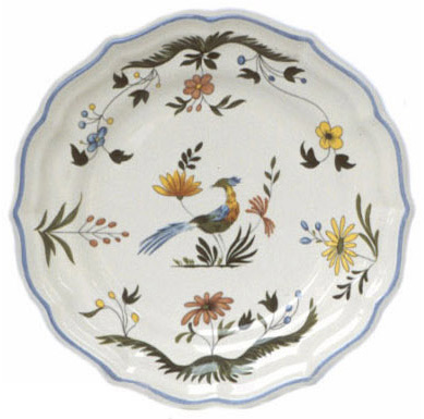 oiseaux de paradis plate 23.2 cm