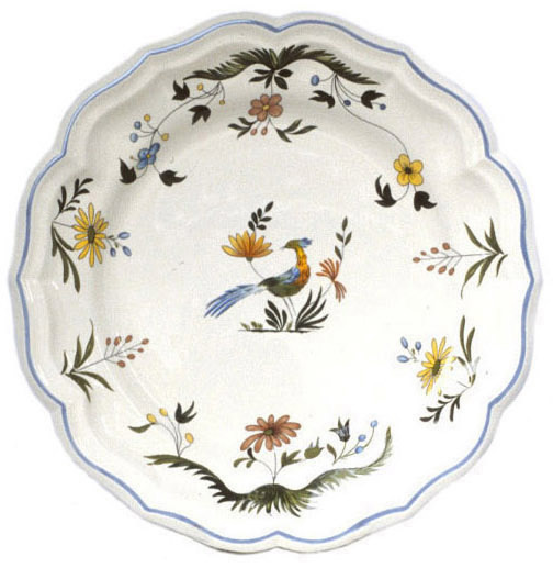 oiseaux de paradis round flat dish 31 cm