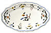 oiseaux de paradis oval platter 36 x 21 cm