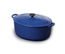 le creuset oval French oven - blue