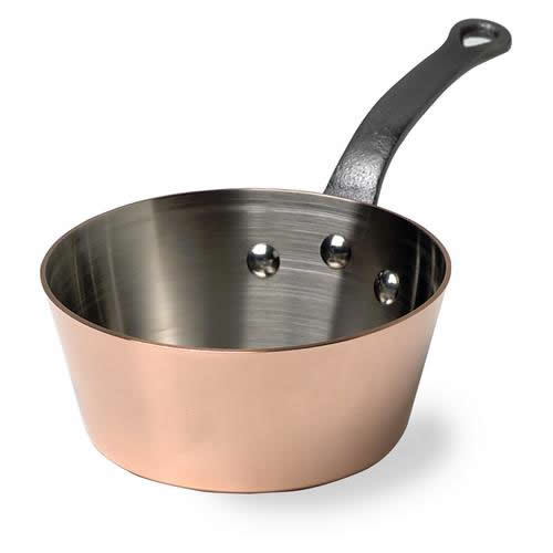 mauvial copper sauteuse evasee 