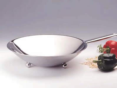 demeyere stainless steel wok 